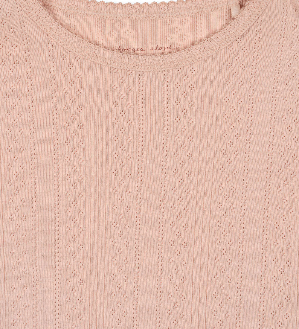 Konges Sløjd Bluse - Minna - Cameo Rose m. Lochmuster