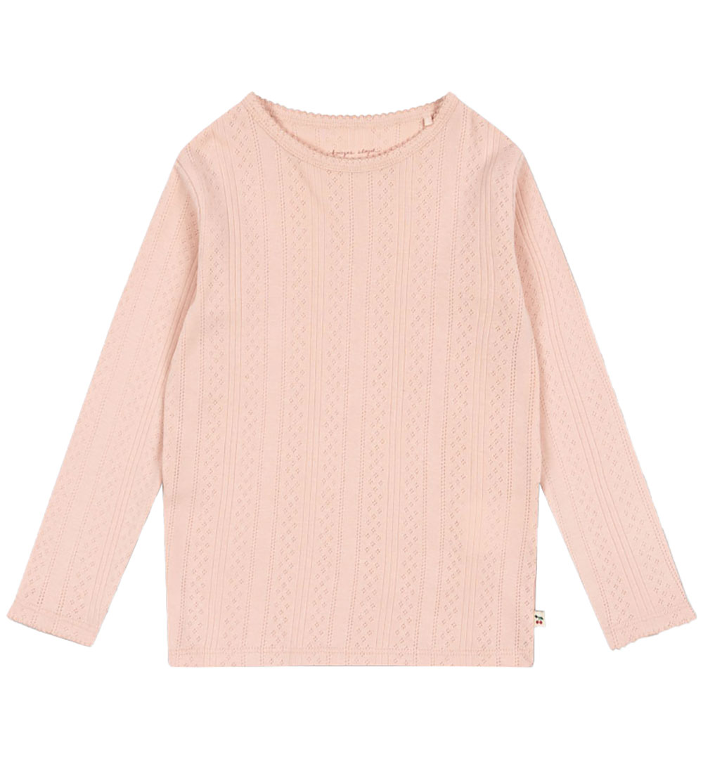 Konges Sløjd Bluse - Minna - Cameo Rose m. Lochmuster