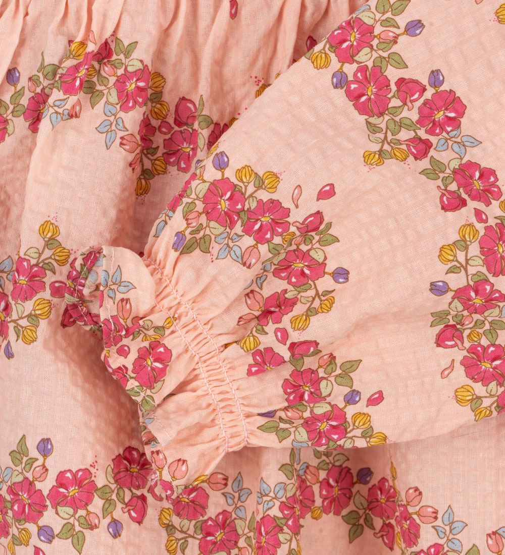 Konges Sløjd Bodysuit w. Skirt L/æ - Bella Frill - Flora Pink