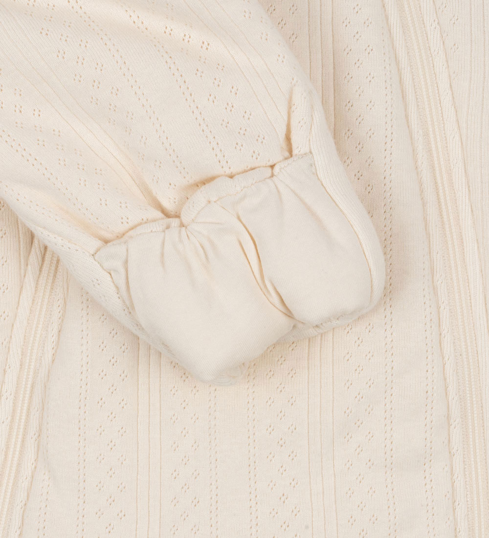 Konges Sløjd Pramsuit - Minna - Antique White w. Pointelle