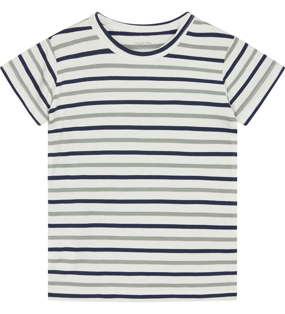 Hust and Claire T-Shirt - Austin - Bamboe - Zeegras