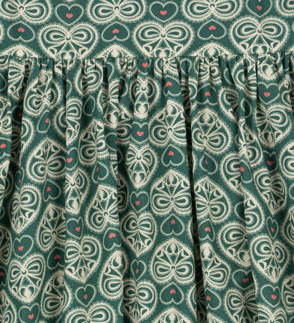 Konges Sløjd Jurk - Hart Lace - Kant Green m. Print