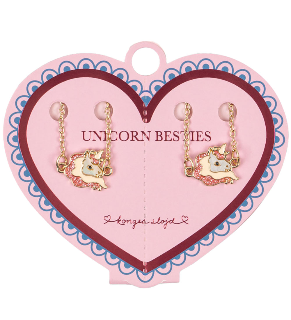 Konges Sløjd Armband - 2-pack - Unicorn Flickvänarmband - Guld