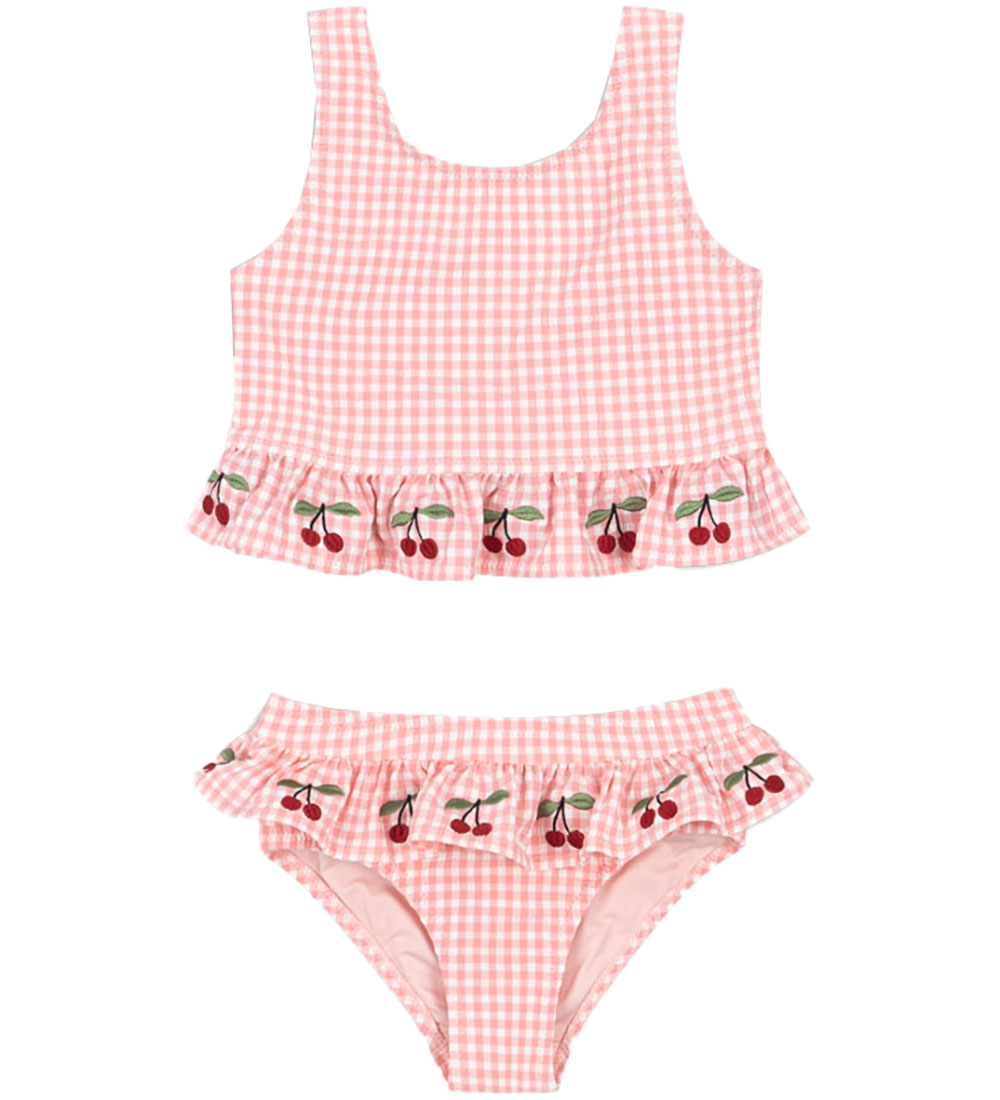 Konges Sløjd Bademode - Soline Bikini - Geranie Pink m. Karos