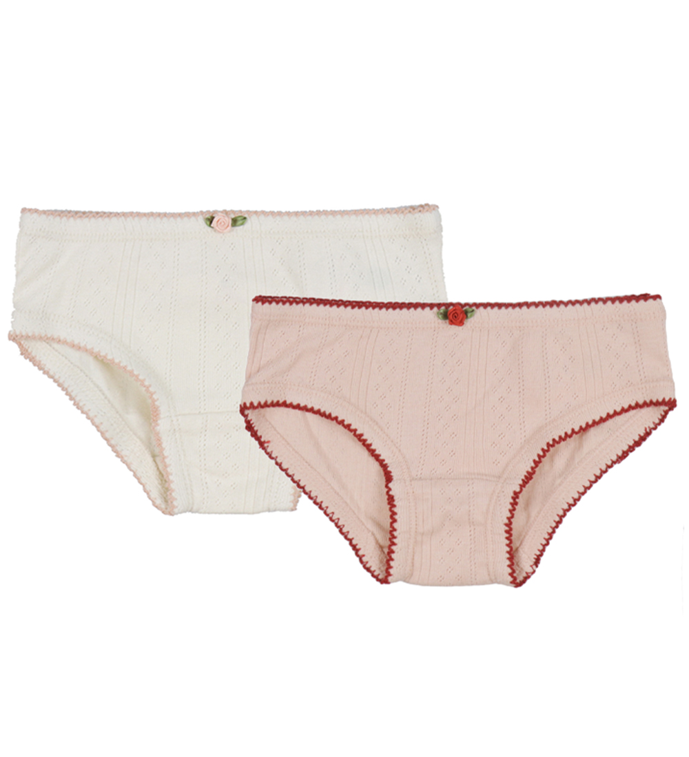 Konges Sløjd Knickers - Minna 5-Pack - Rose/White Mix