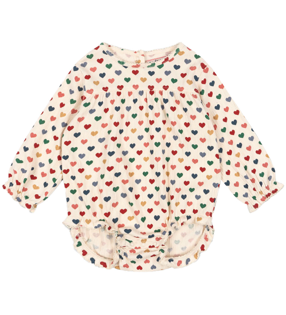 Konges Sløjd Summer Romper - Chleo - Coeur Coloré w. Hearts