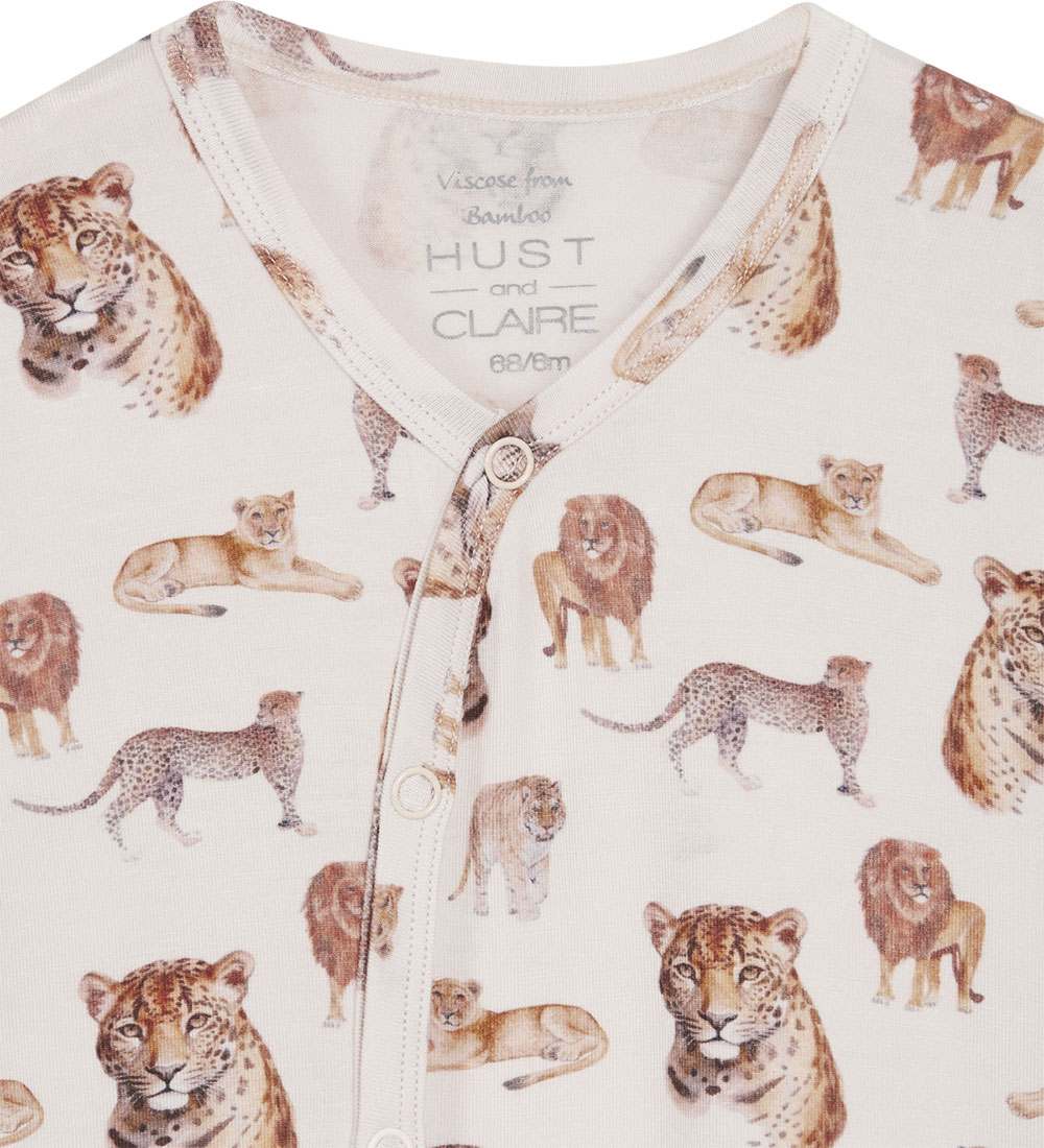 Hust and Claire Nightsuit - Bamboo - Mule - White Sand