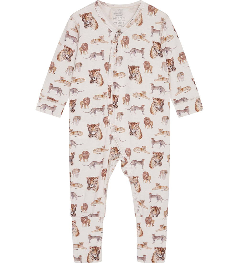 Hust and Claire Nightsuit - Bamboo - Mule - White Sand