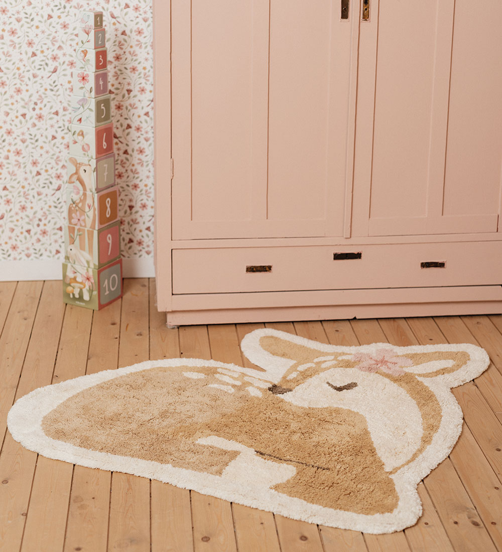 Little Dutch Matta - 103x110 cm - Beige m. Rådjur