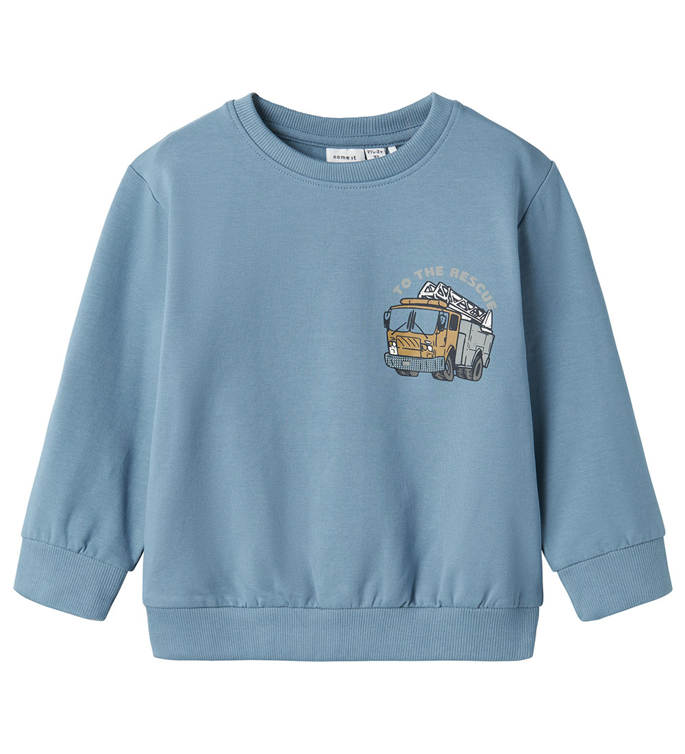 Name It Sweatshirt - NmmDennis - Spring Lake w. Print