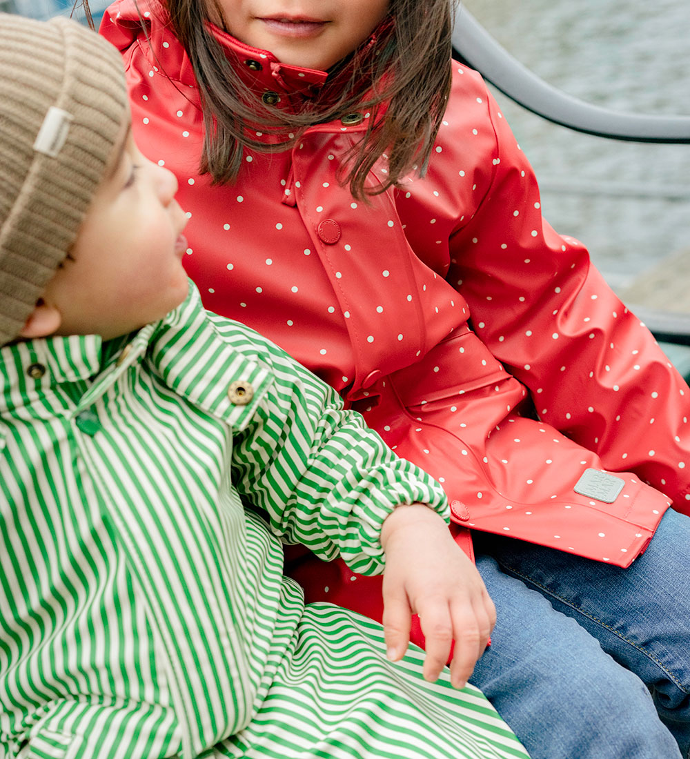 MarMar Rainsuit - PU - Orion - Green Stripes