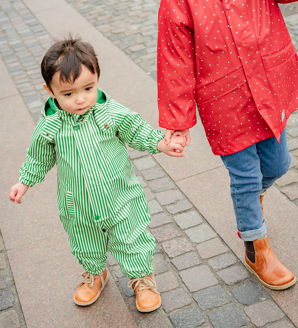 MarMar Rainsuit - PU - Orion - Green Stripes