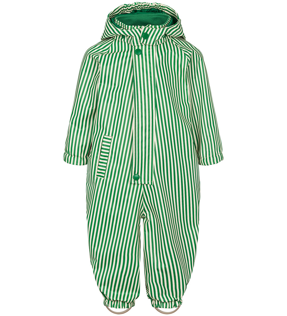 MarMar Rainsuit - PU - Orion - Green Stripes
