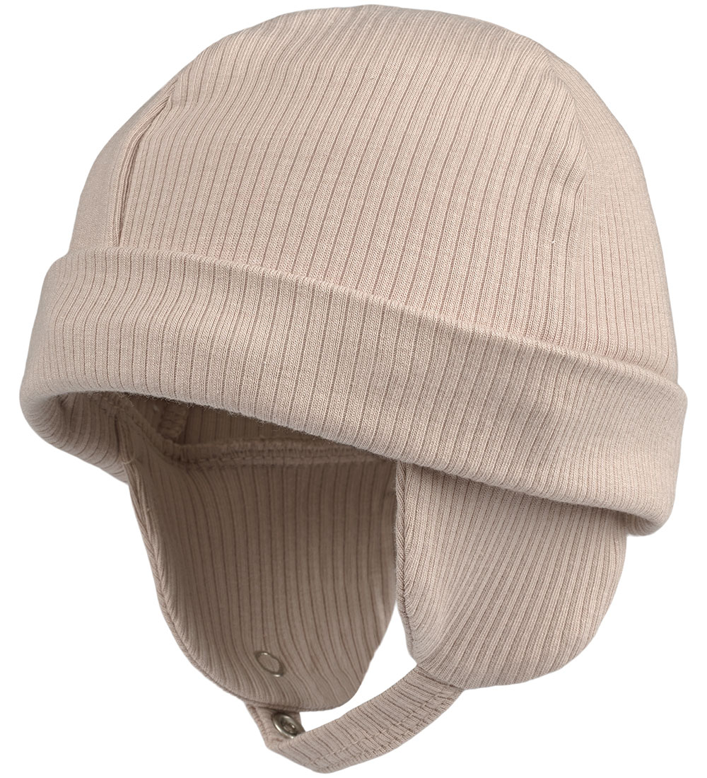 MarMar Beanie - Rib - Modal - Cream Taupe