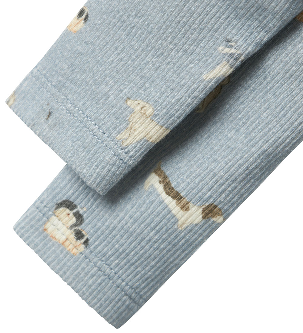 Name It Leggings - Rib - NbmBark - Quarry M. Hundar