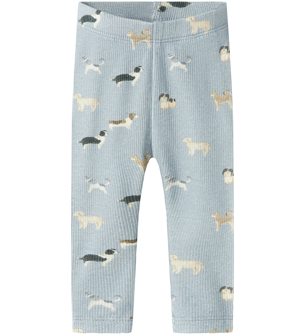 Name It Leggings - Rib - NbmBark - Quarry M. Hundar