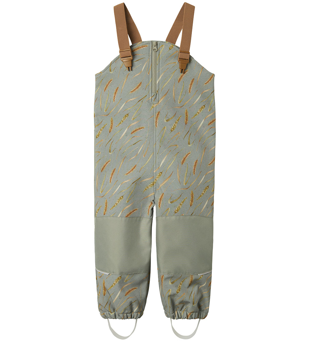Name It Softshell Pants w. Fleece/Suspenders - NmmAlfa08 - Shado