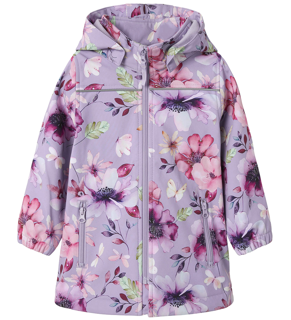 Name It Softshell Jacket w. Fleece - NmfAlfa08 - Heirloom Lilac/