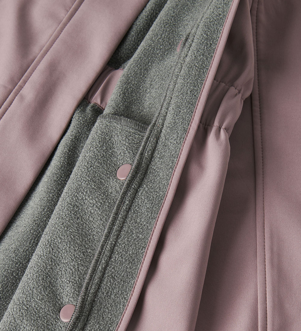 Name It Softshell Jacket w. Fleece - NkfAlfa08 - Elderberry