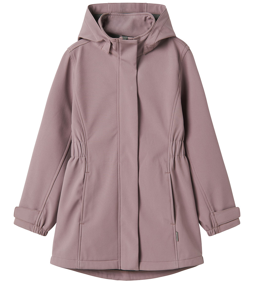 Name It Softshell Jacket w. Fleece - NkfAlfa08 - Elderberry
