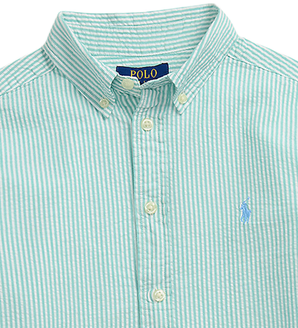 Polo Ralph Lauren Shirt - Green/White Striped