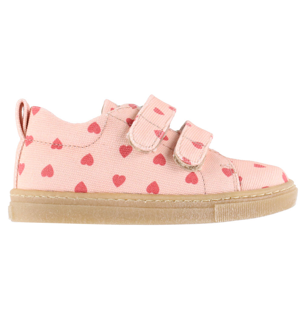 Angulus Sneakers - Canvas - Rosebud Hearts/Tan