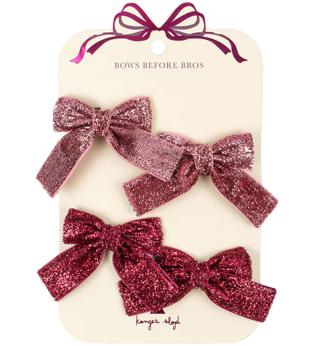 Konges Sløjd Hårspännen - 4-pack - Rosa Mix