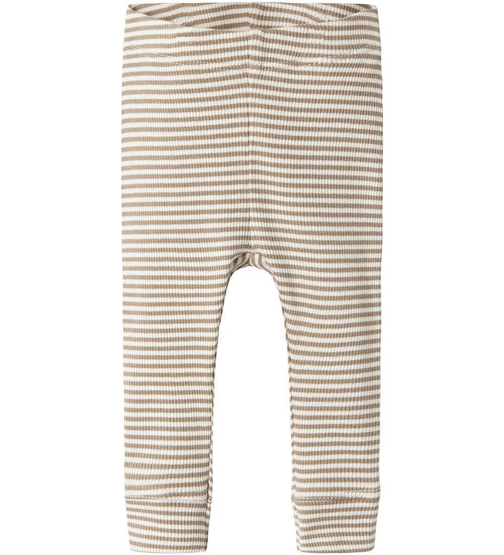 Name It Byxor - Rib - NbnOsole - Summer Sand m. Ränder