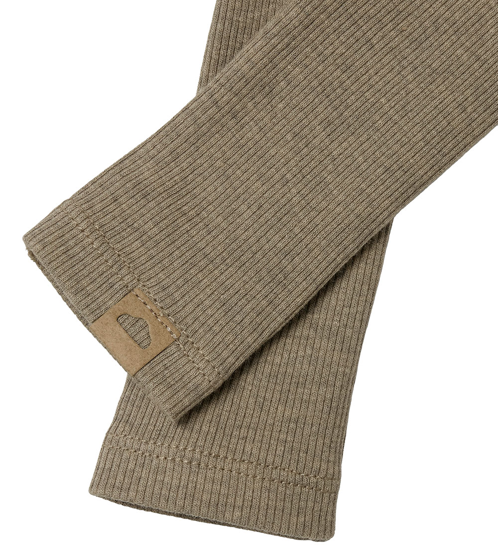 Name It Leggings - NbmDonny - Rib - Elmwood/Melange