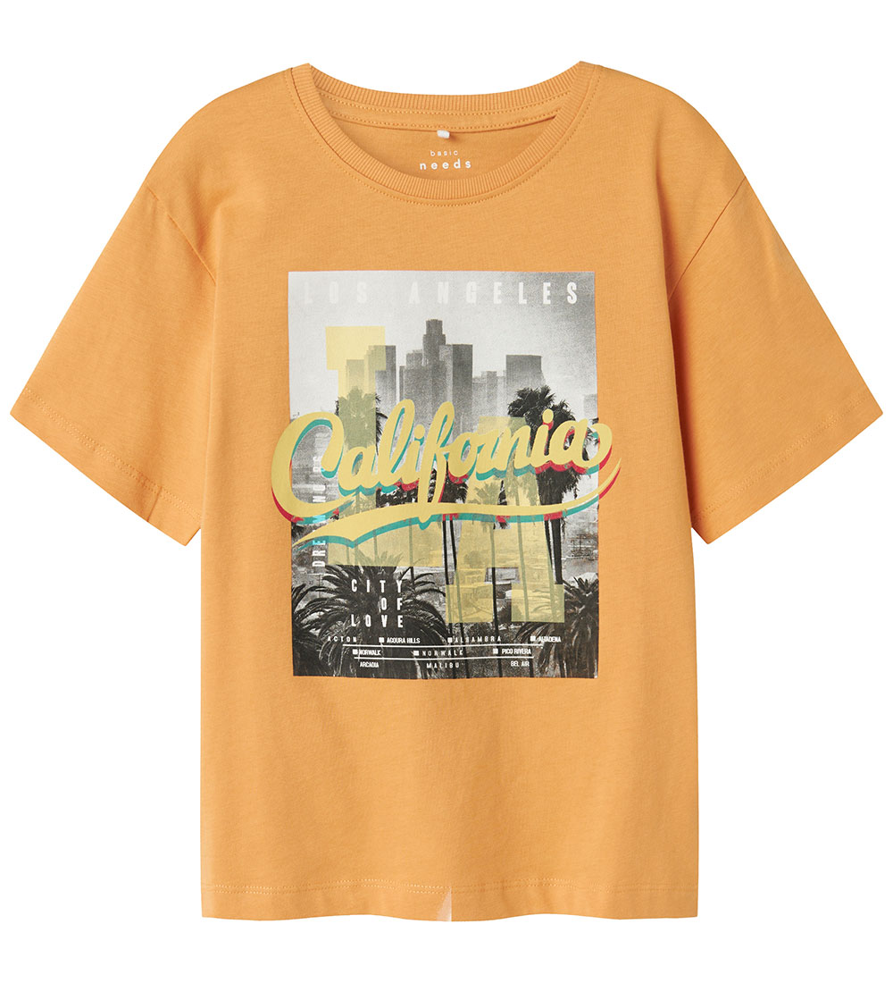 Name It T-Shirt - NkmVoto - Gold Erde/California