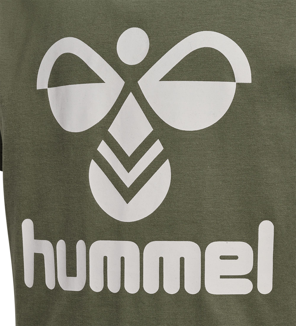 Hummel T-shirt - hmlTres - Olivine
