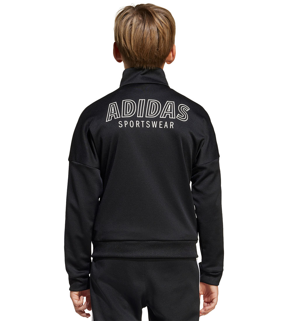 adidas Performance Cardigan - J HOT T-TOP - Schwarz/Weiß