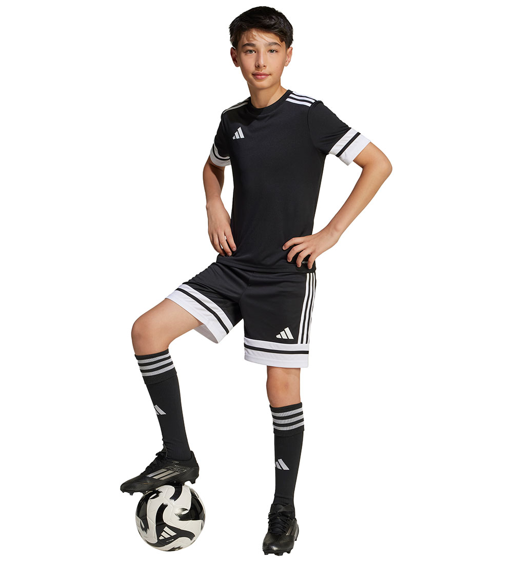 adidas Performance Stuttbuxur - SQUA25 SHO Y - Svart/Hvítt