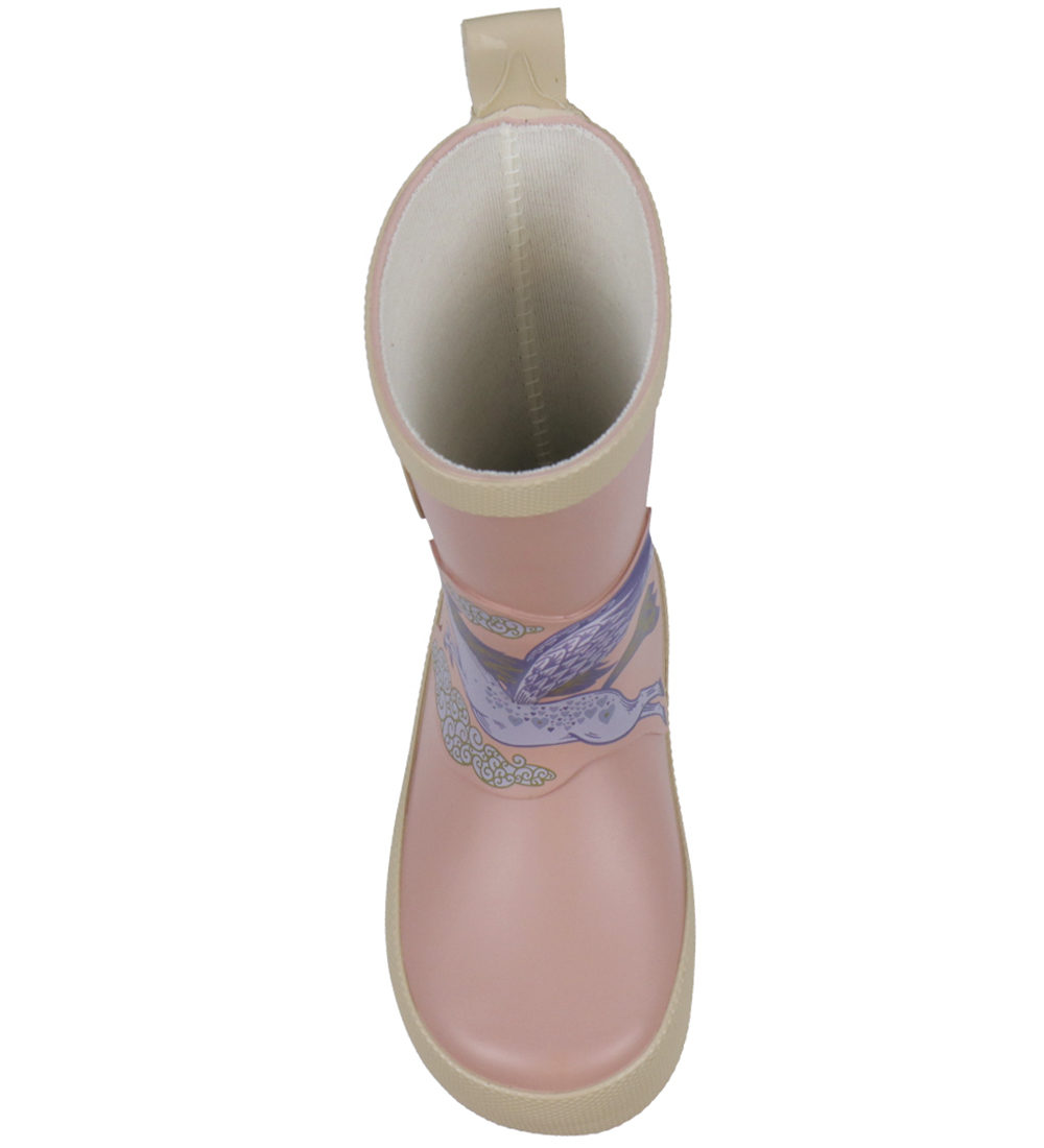 Mikk-Line Rubber Boots - 3D Patch Wellies - Woodrose
