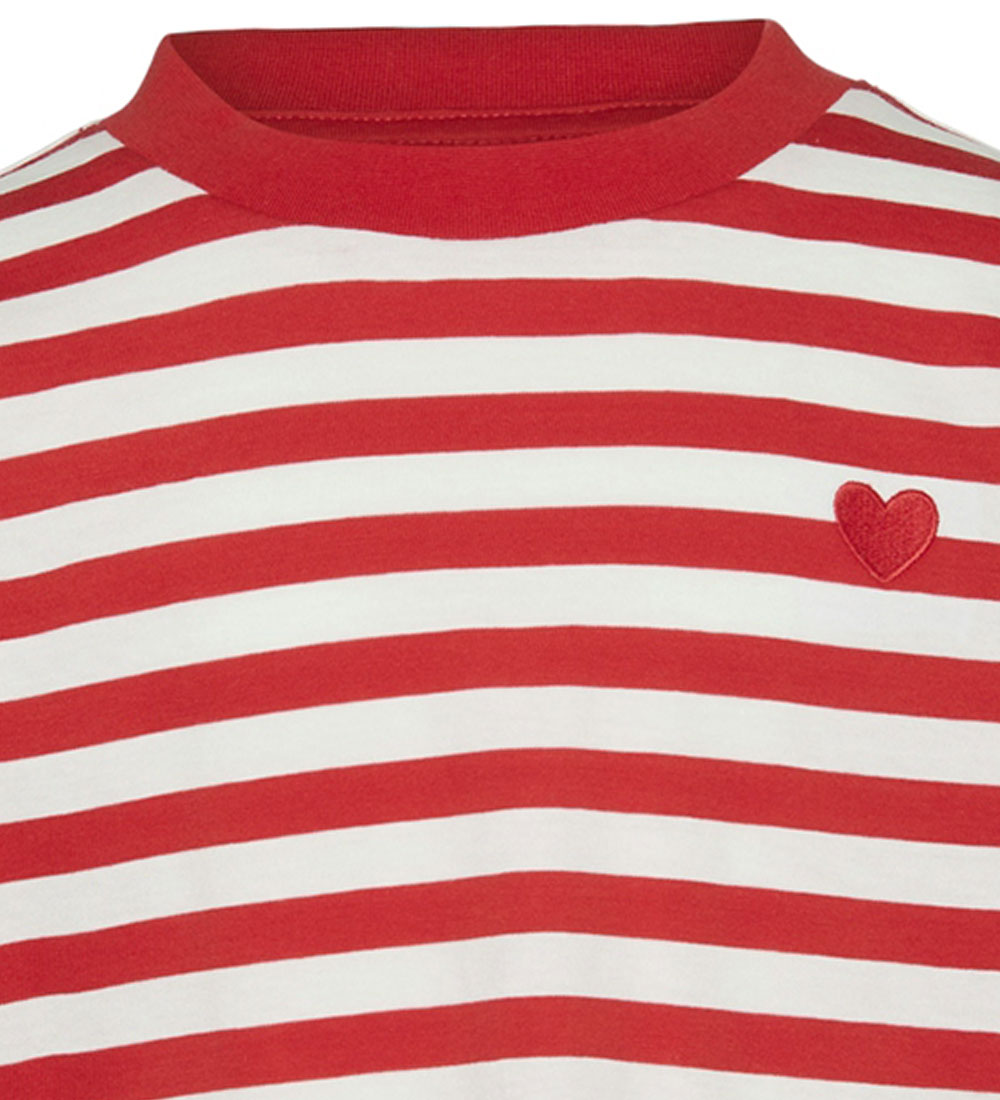Vero Moda Girl Blouse - VmLeila - Snow White/Fiery Red