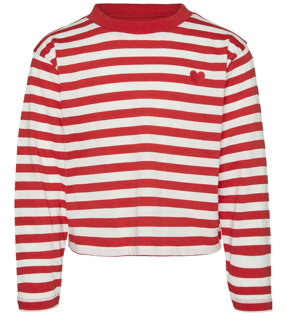 Vero Moda Girl Blouse - VmLeila - Snow White/Fiery Red
