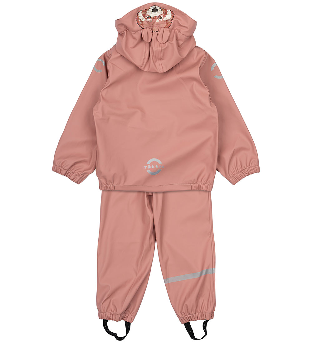 Mikk-Line Regenkleding m. Bretellen - PU - Dier - Ash Rose