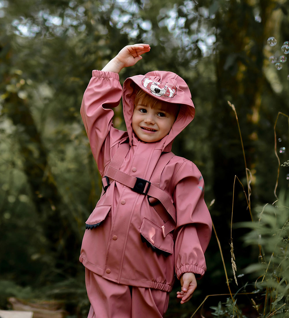 Mikk-Line Regenkleding m. Bretellen - PU - Dier - Ash Rose