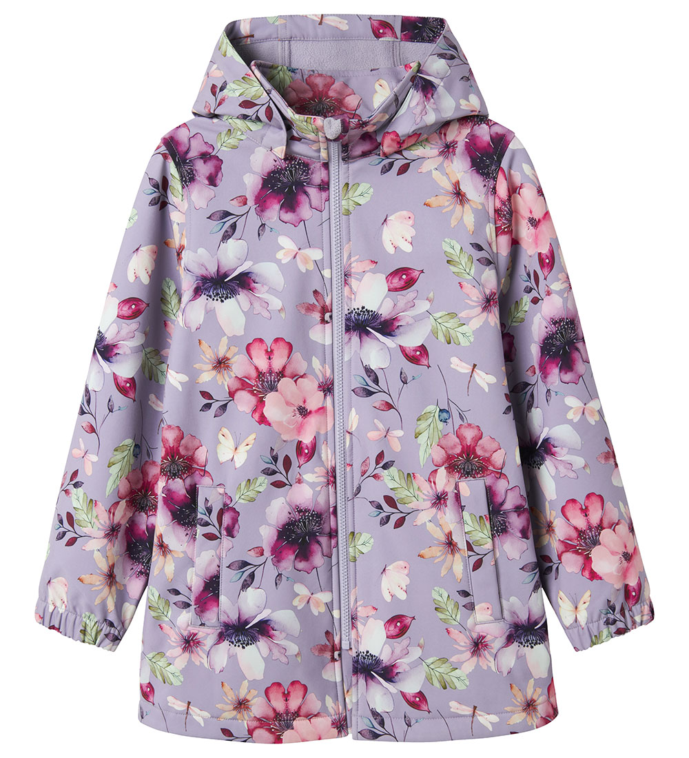 Name It Softshell Jacket w. Fleece - NkfAlfa08 - Heirloom Lilac/