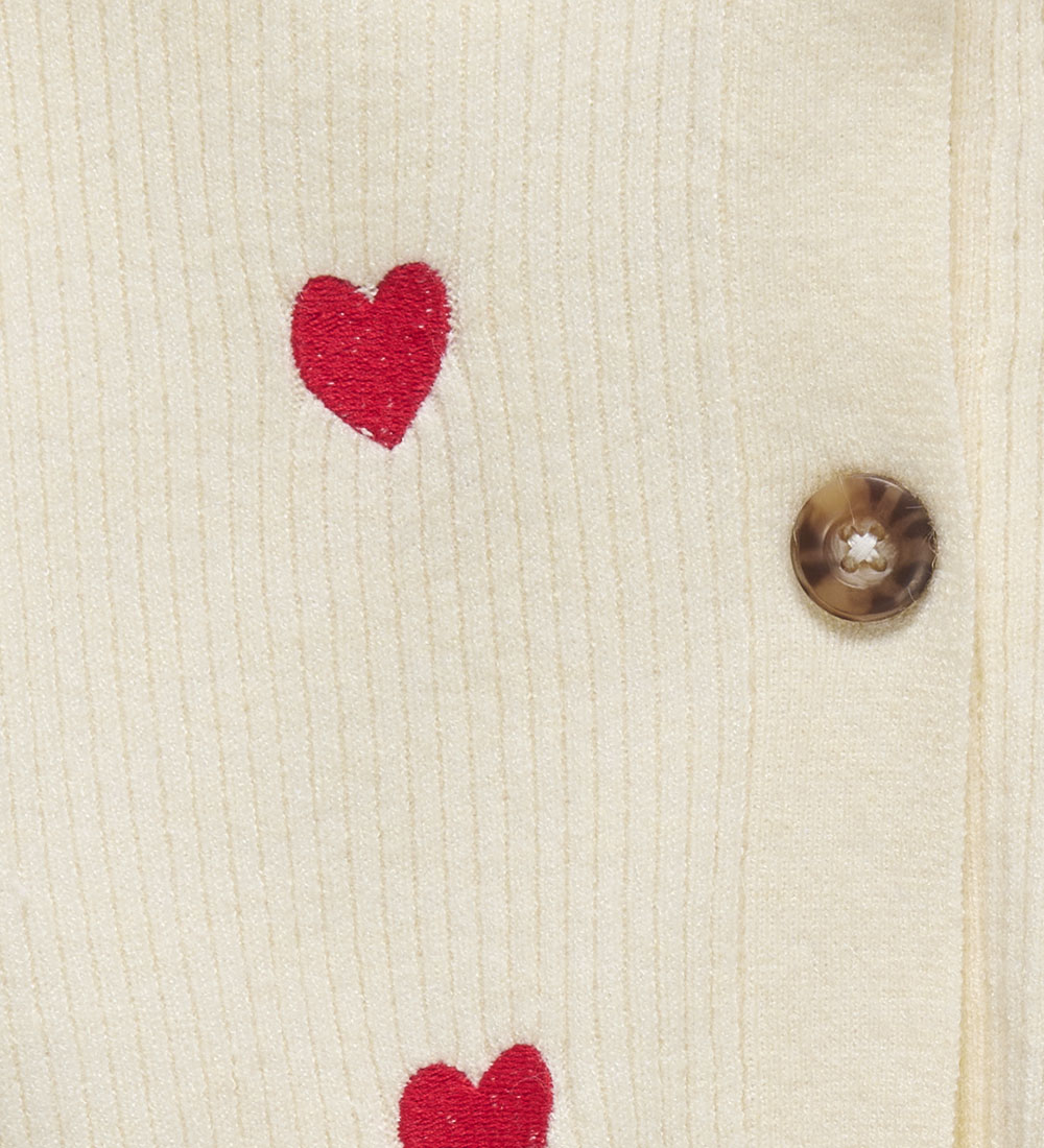 Kids Only Cardigan - Rib - Knitted - KogDana - Birch/Packing Hea