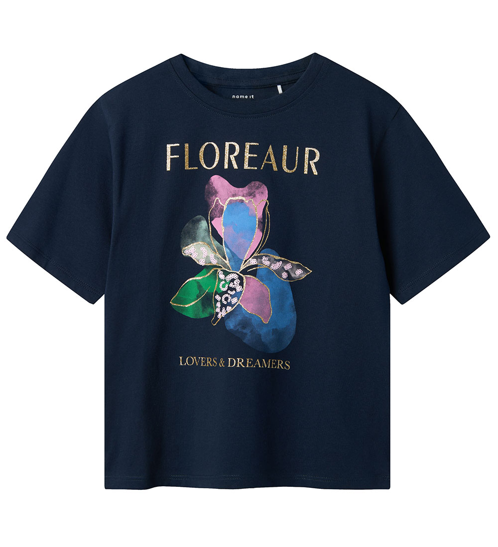 Name It T-Shirt - NkfDukko - Navy Blazer m. Print