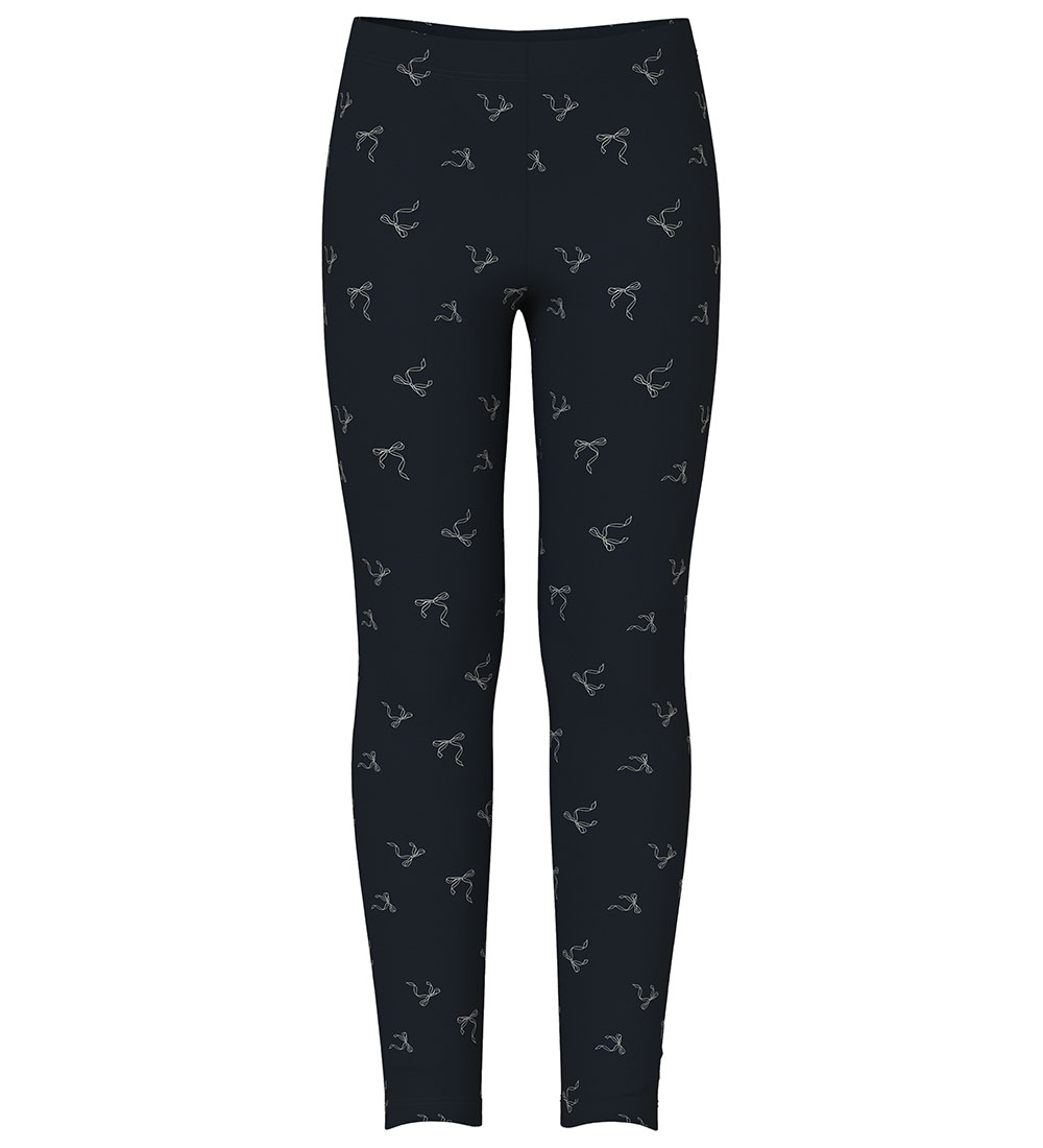 Name It Leggings - 2-pack - NkfVivian - Ljustgråmelerad/Svart m.