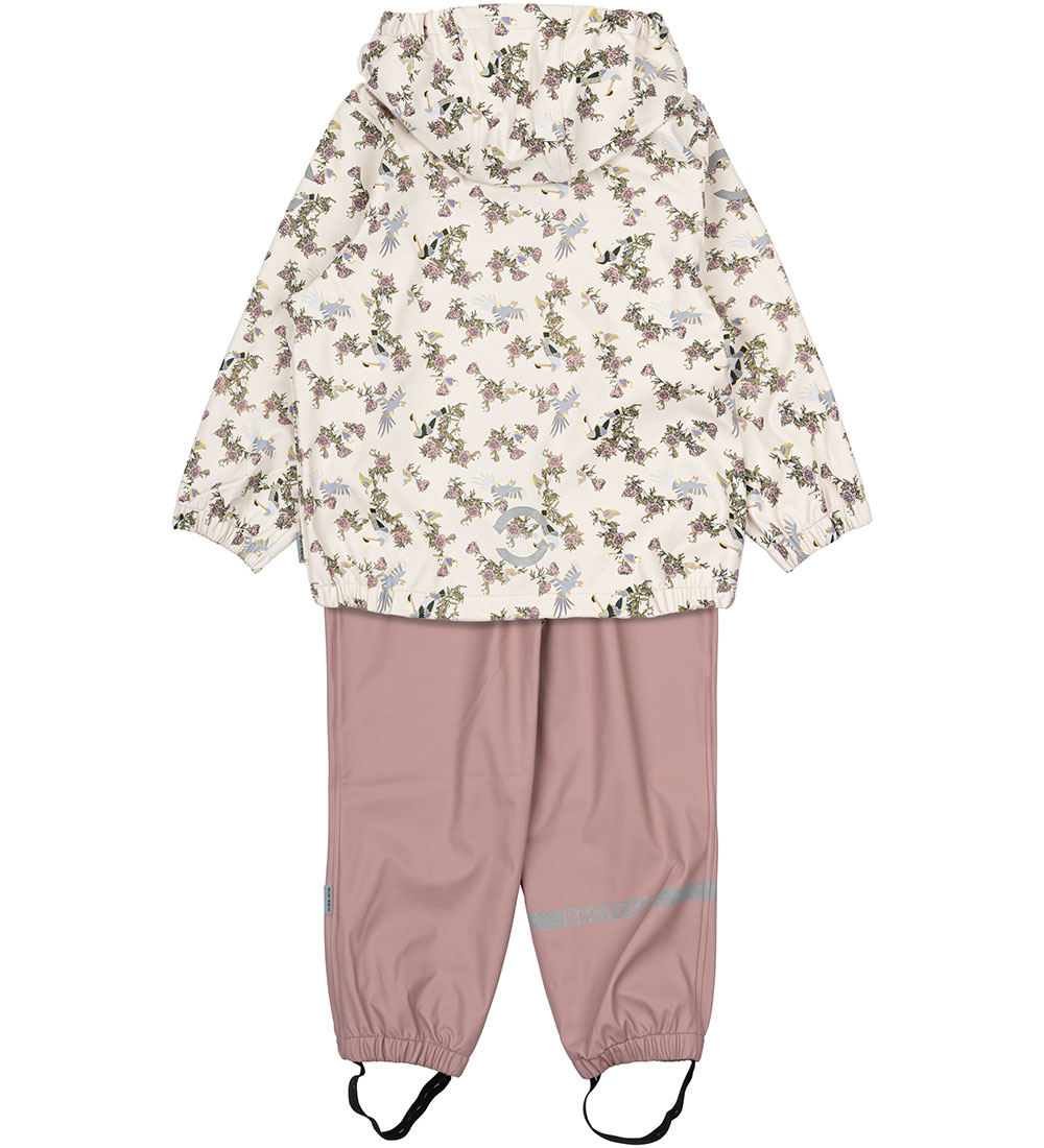 Mikk-Line Regenkleidung m. Träger - PU - Recycelt - Holzrose m.