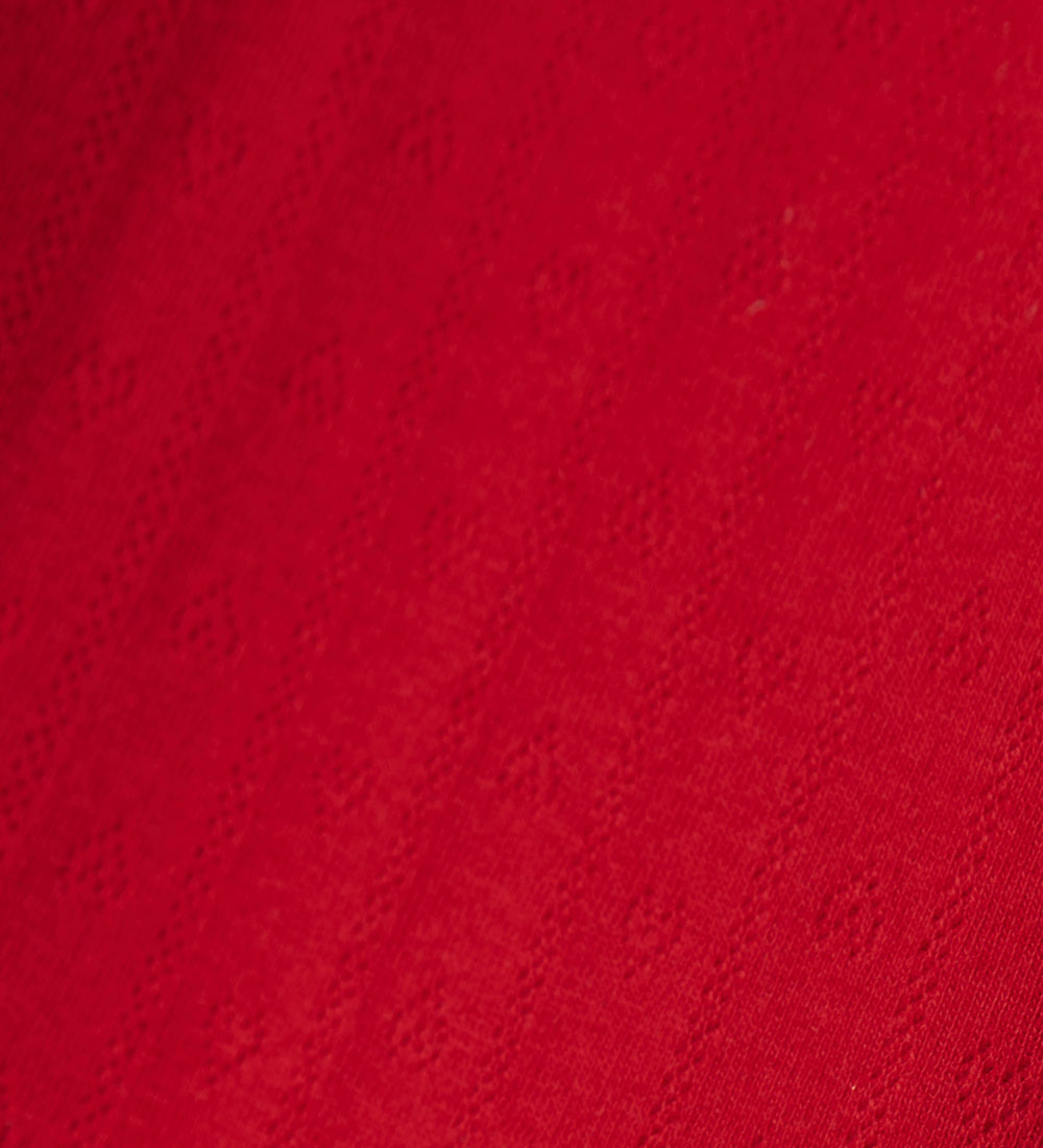 Name It Blouse - NmfDagnes - Chinese Red w. Pointelle