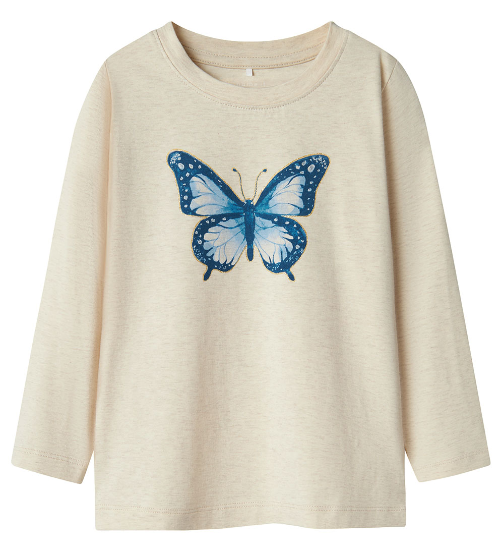Name It Blouse - NmfDemmi - Peyote Melange w. Print