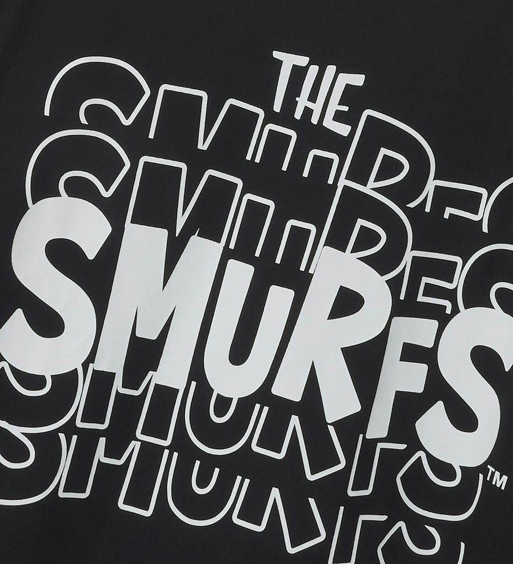 LMTD T-shirt - NlnFordy Smurfs - Black