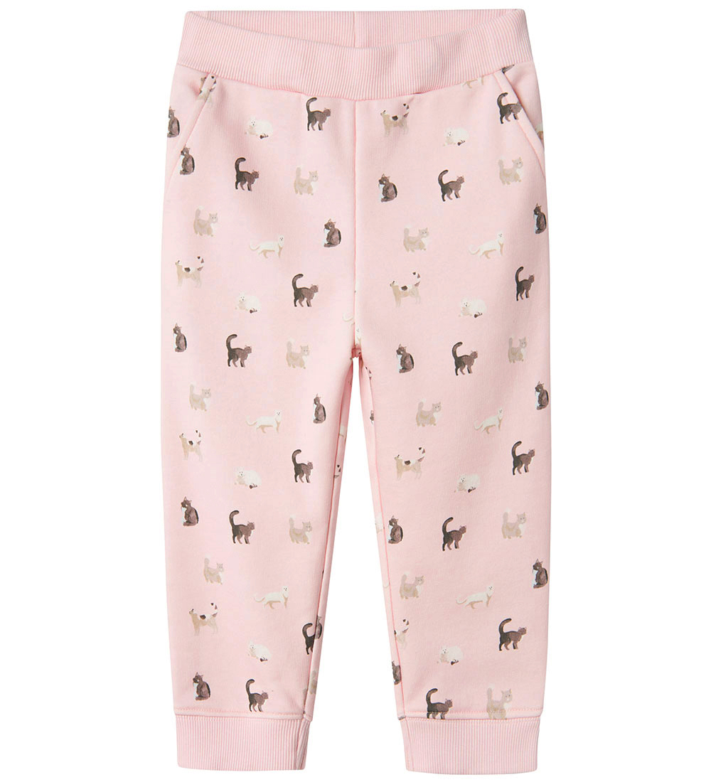 Name It Sweatpants - NmfBrigitta - Ballerina/Melange w. Cats