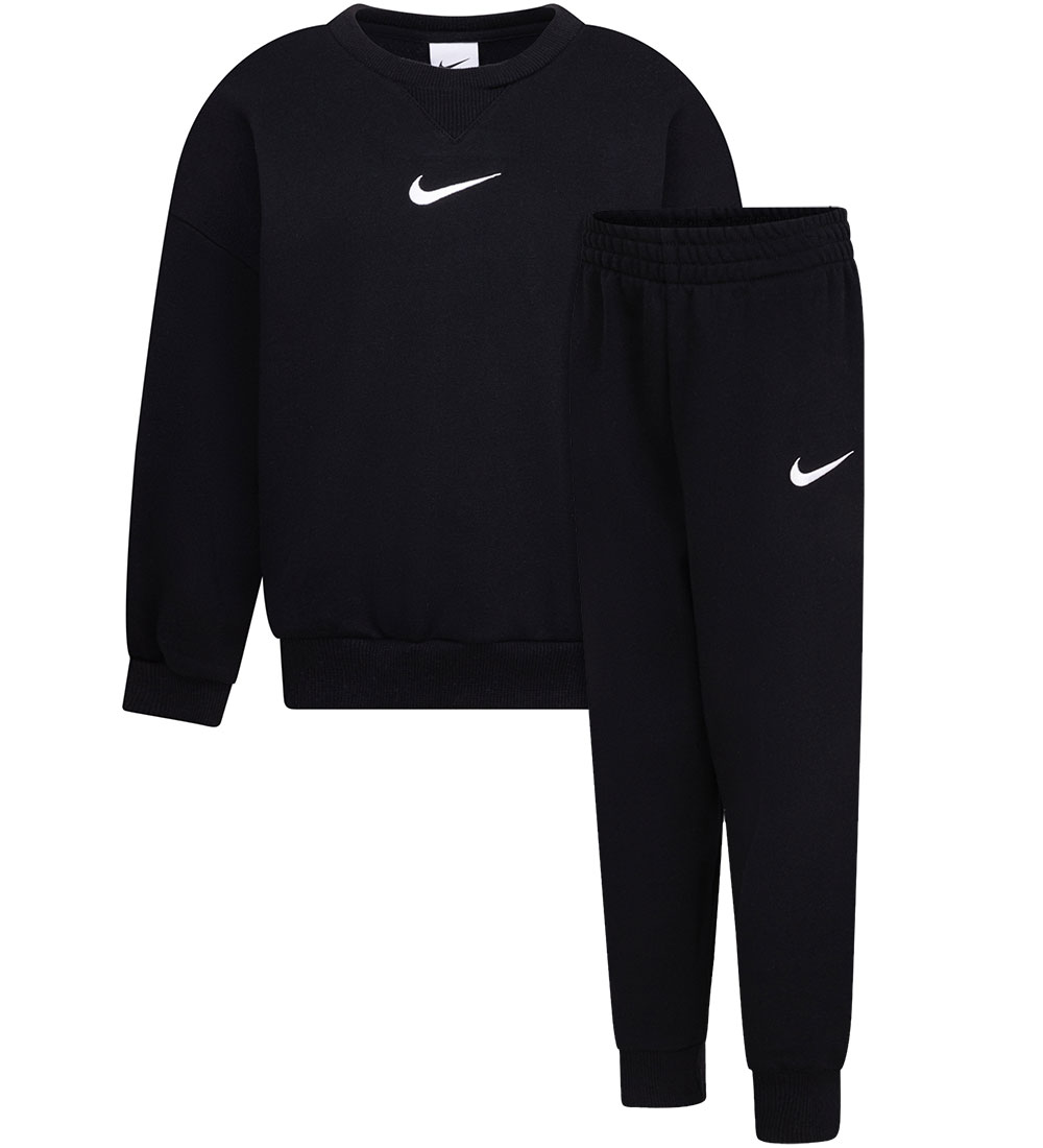 Nike Sweat Set - Sweatshirt/Sweatpants - Black