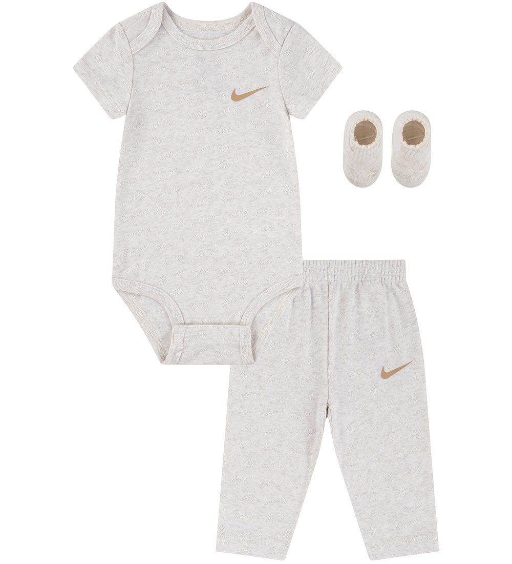 Nike Gåvoset - Body k/æ/Byxor/Strumpor - Pale Ivory Heather