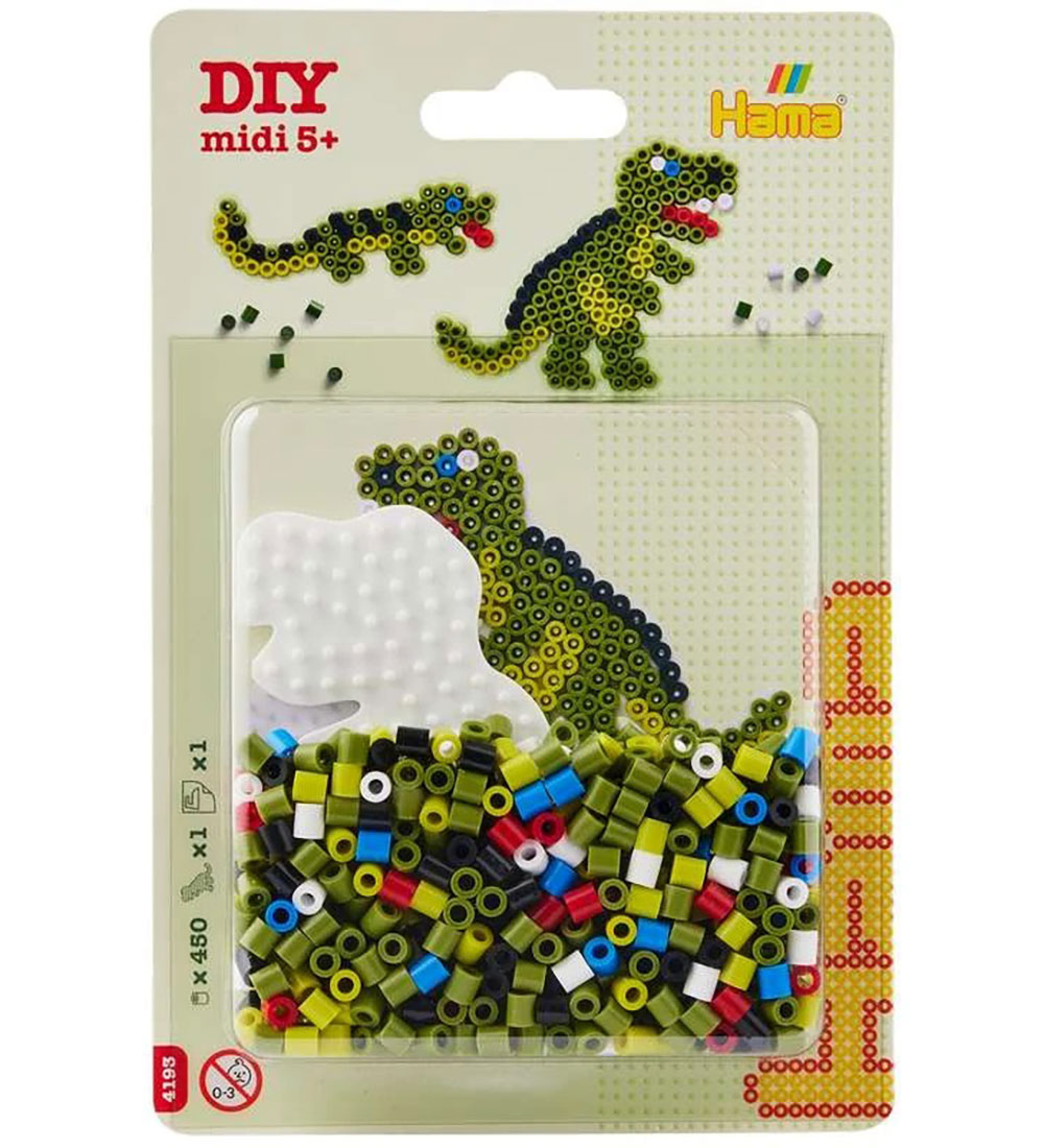 Ensemble de perles Hama Midi - 450 pces - Dino